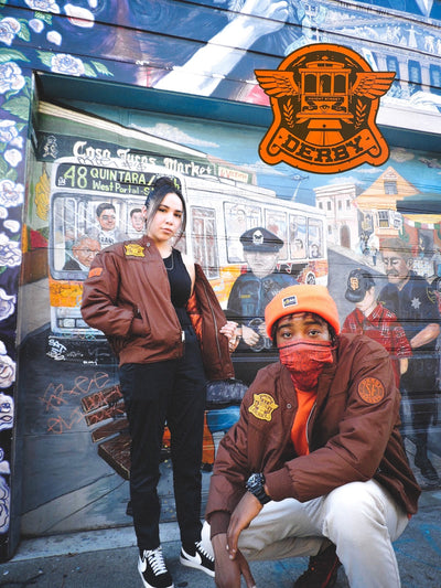 JEREMY FISH X DERBY OF SAN FRANCISCO JACKET, RELEASED SATURDAY APRIL 17TH, 2021
