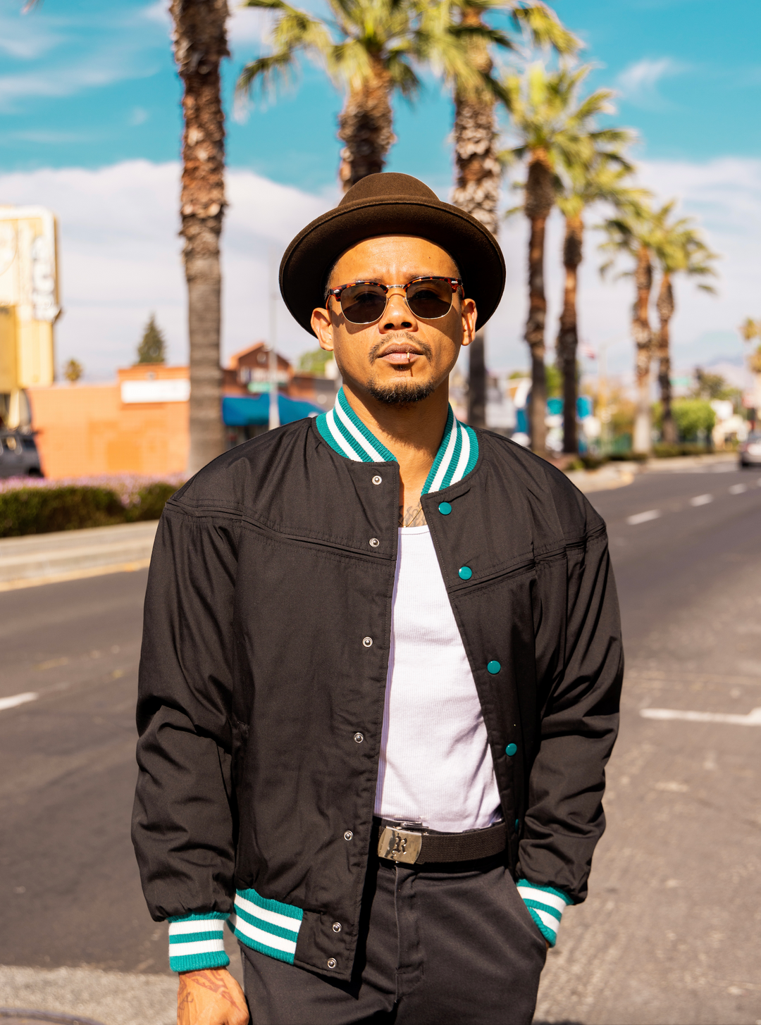 308 Black with Teal Derby Jacket. September 16th, 2023