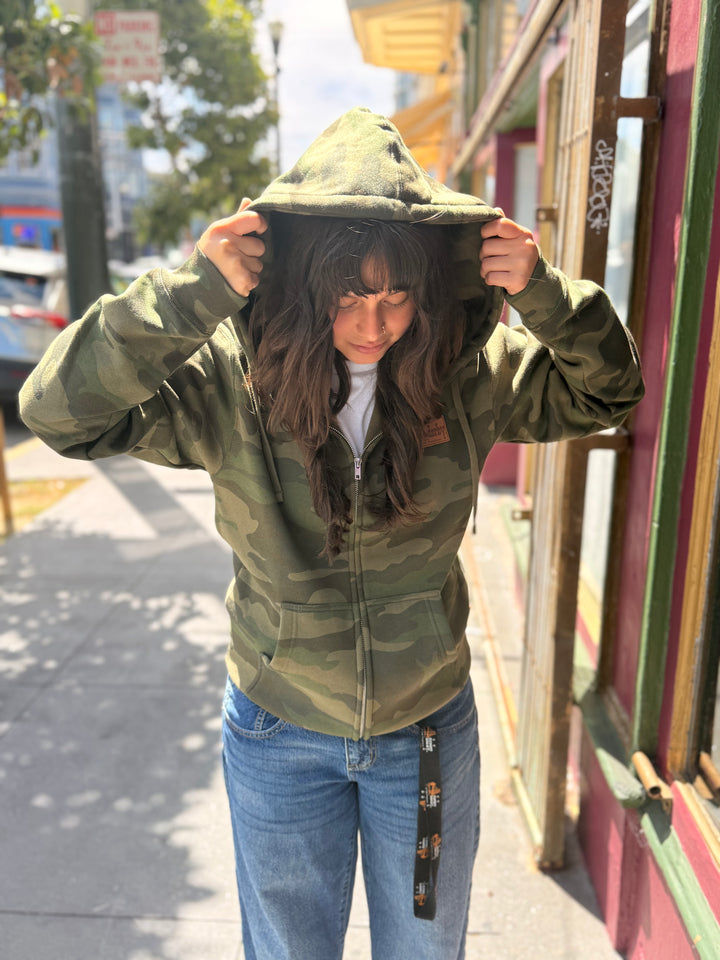 Zip-Up Camo Hoodie