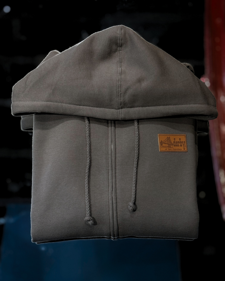 Zip-Up Charcoal Hoodie