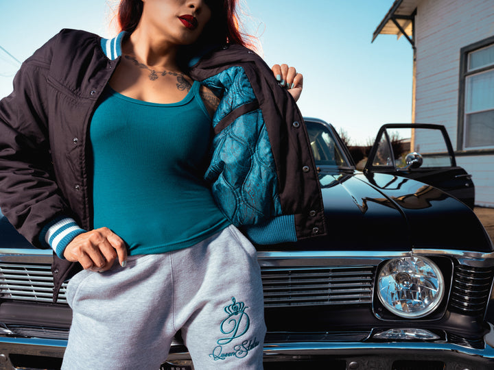 308 Black with Teal &amp; White