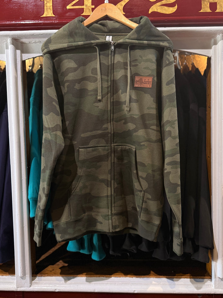 Zip-Up Camo Hoodie