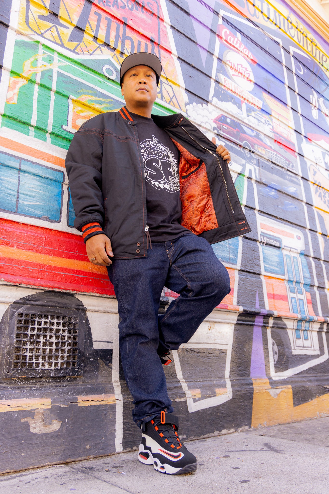 300 Black With Orange Stitching – Derby Of San Francisco