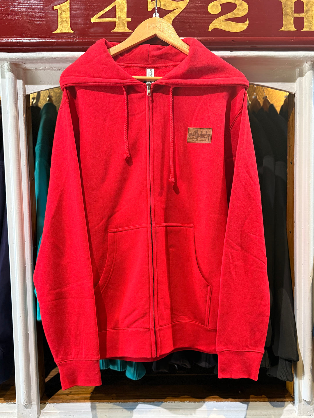 Zip-Up Red Hoodie