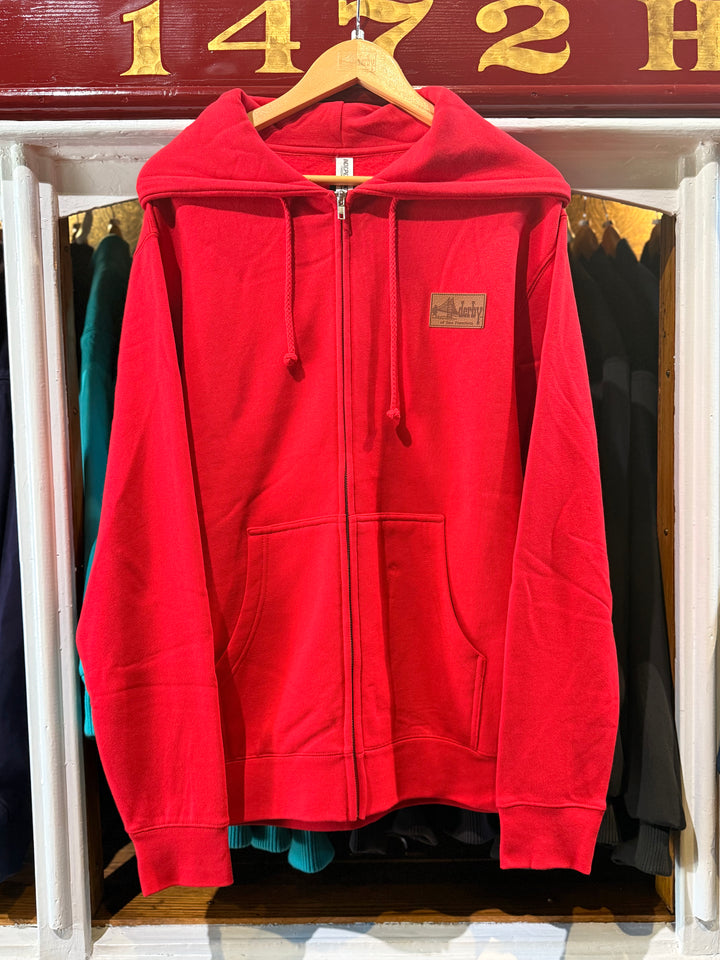 Zip-Up Red Hoodie