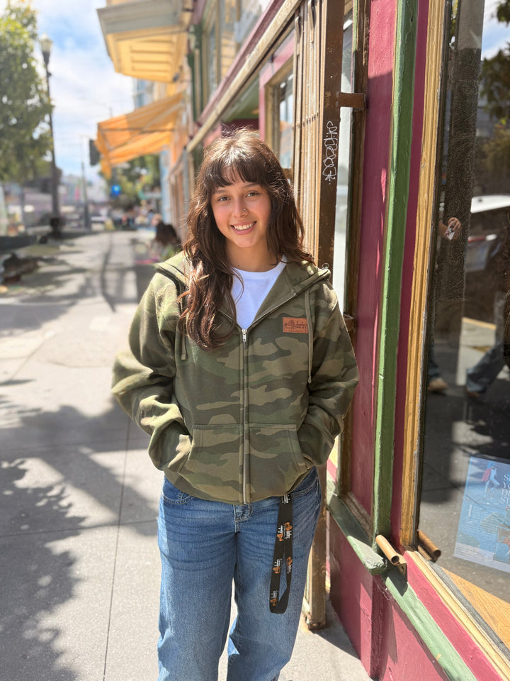 Zip-Up Camo Hoodie