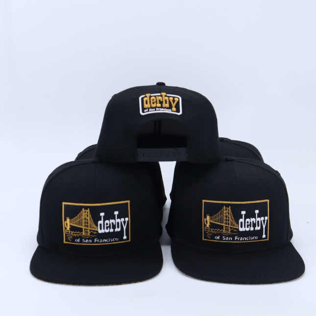ダービー オブ サンフランシスコ ゴールド ロゴ スナップバック キャップ DERBY LOGO SNAPBACK CAP ダービー キャップ