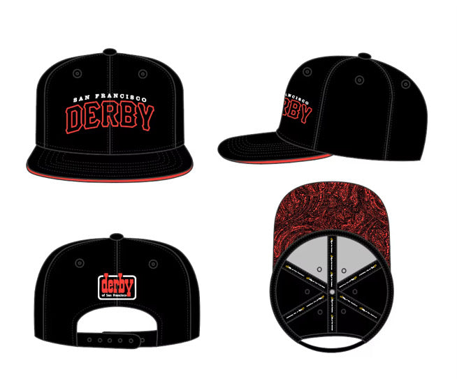 SF Derby Black &amp; Orange Snap Back Hat