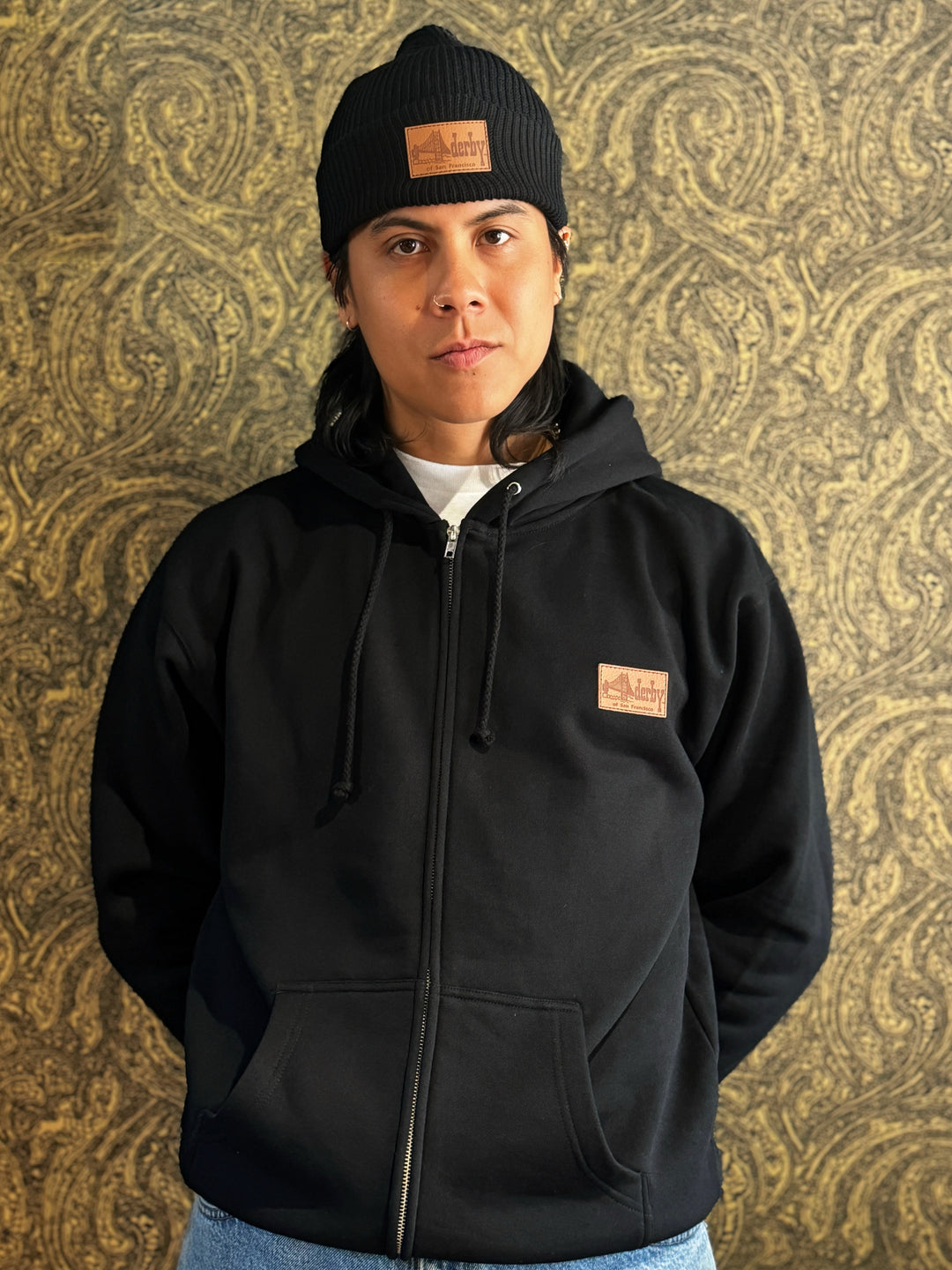Zip-Up Black Hoodie