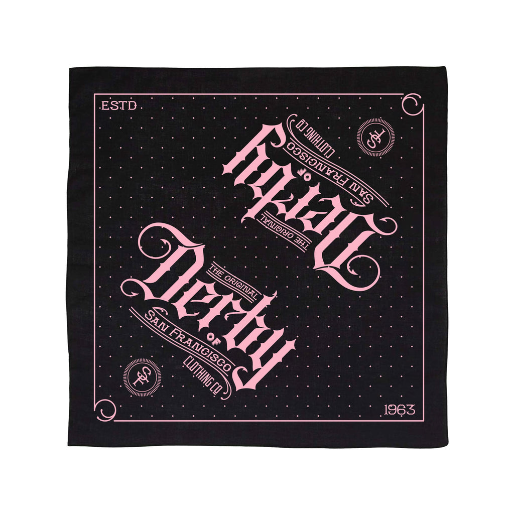 バンダナ ブラック＆ピンク – Derby Of San Francisco