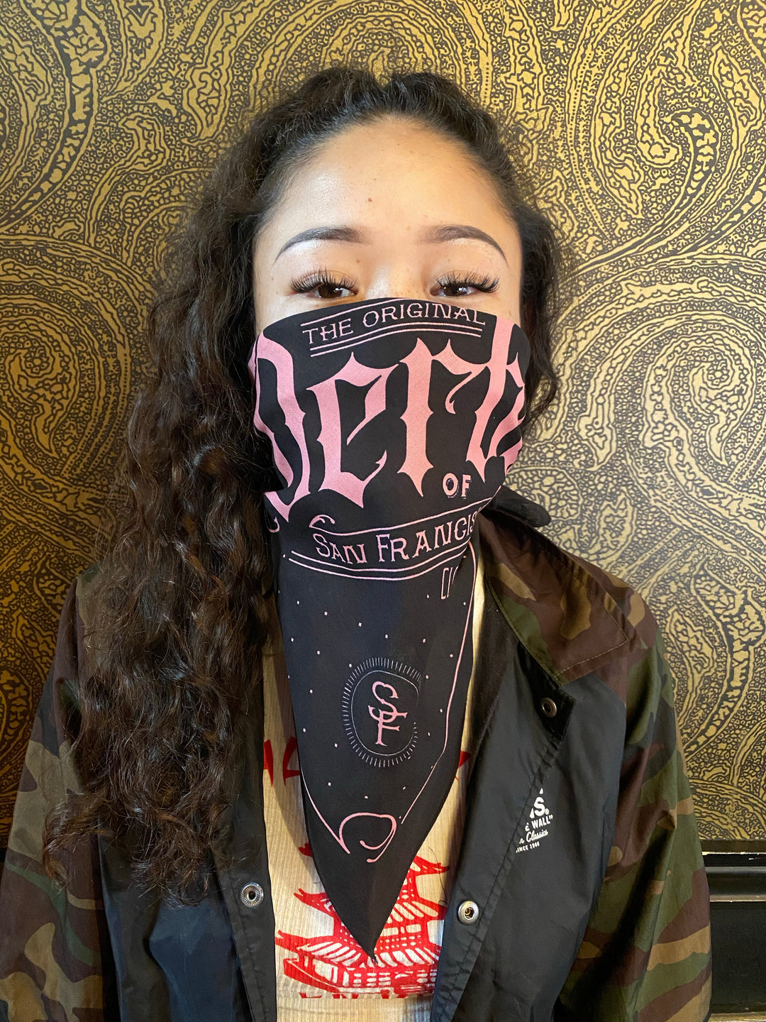 Bandana Black &amp; Pink
