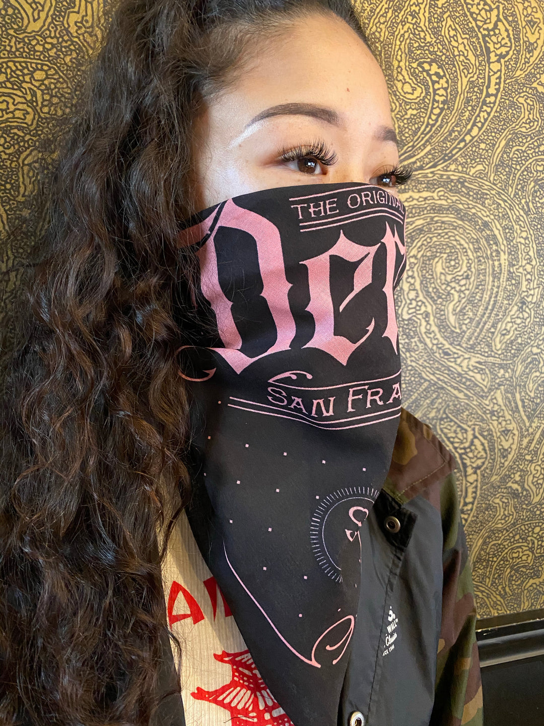 Bandana Black &amp; Pink